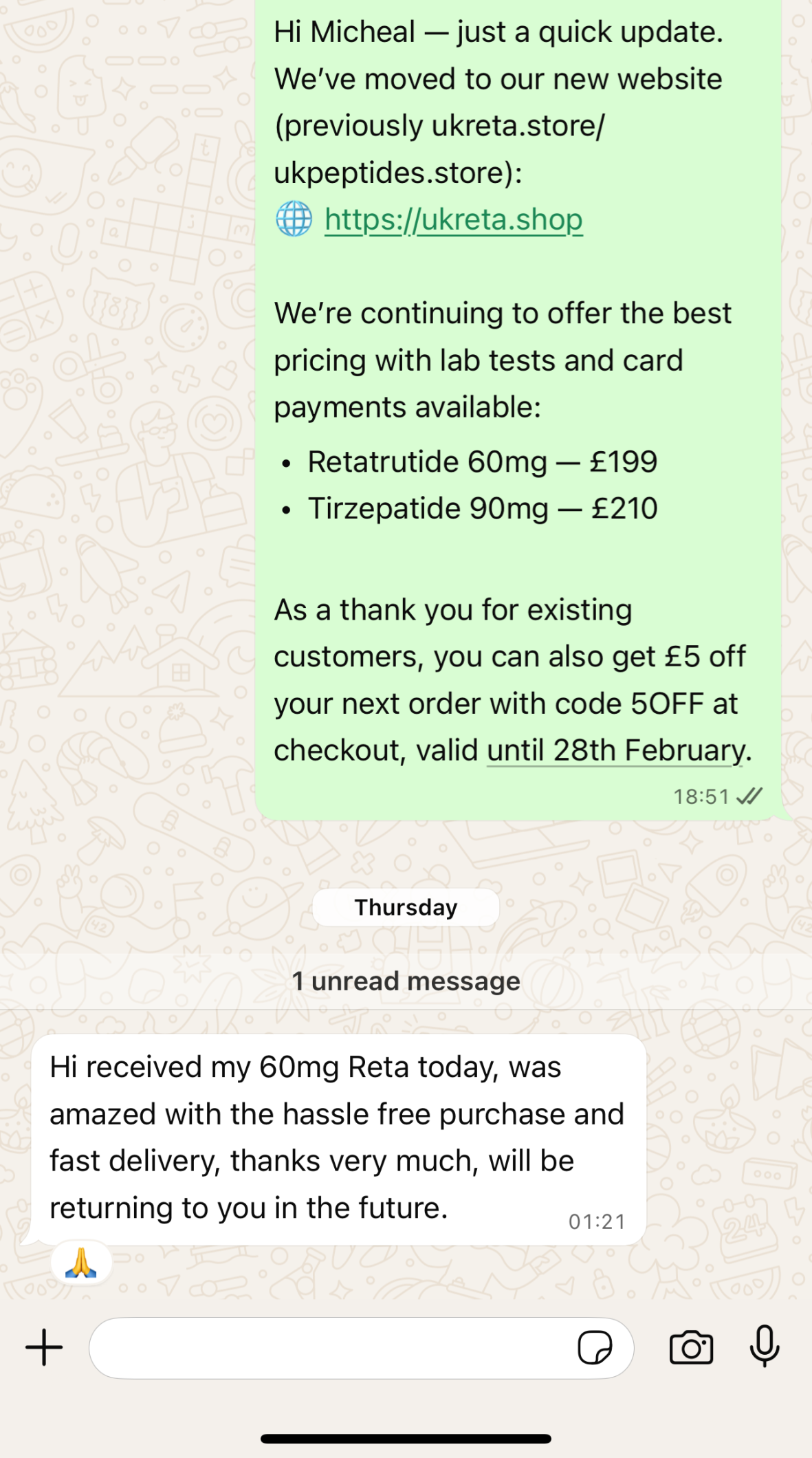 Customer review screenshot 1