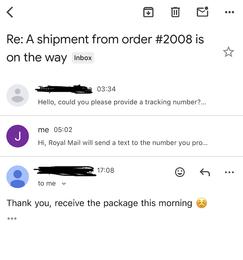 Customer review screenshot 1