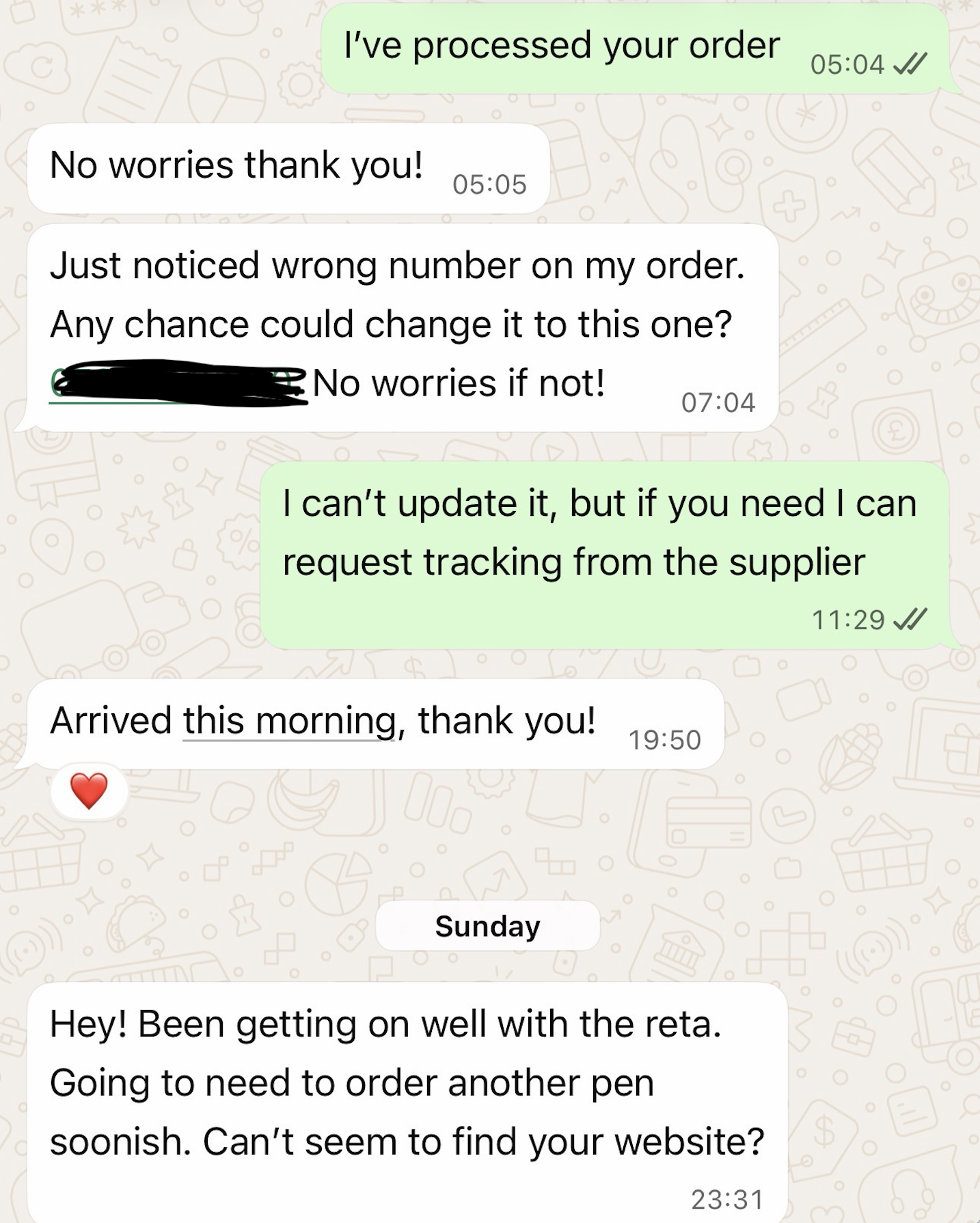 Customer review screenshot 1